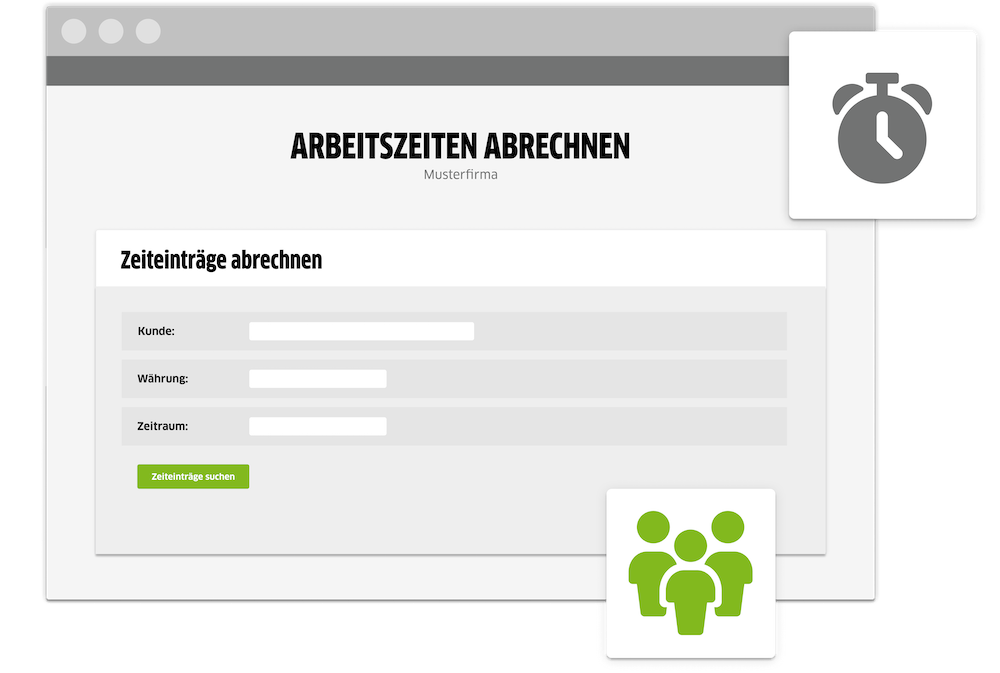 Projektzeiterfassung: Projektzeiten abrechnen