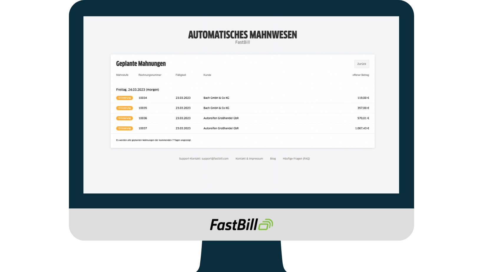 mahnsoftware fastbill