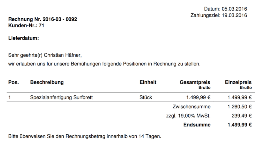 Mehrwertsteuer Berechnen