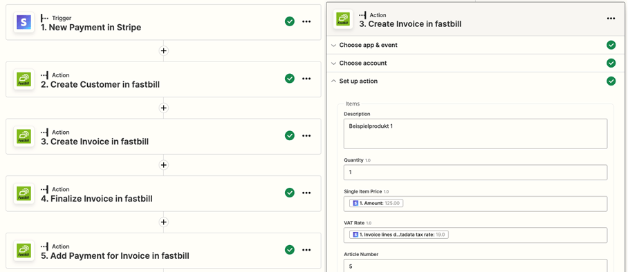 Zapier FastBill 3