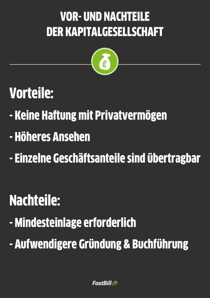 kapitalgesellschaft vorteile nachteile