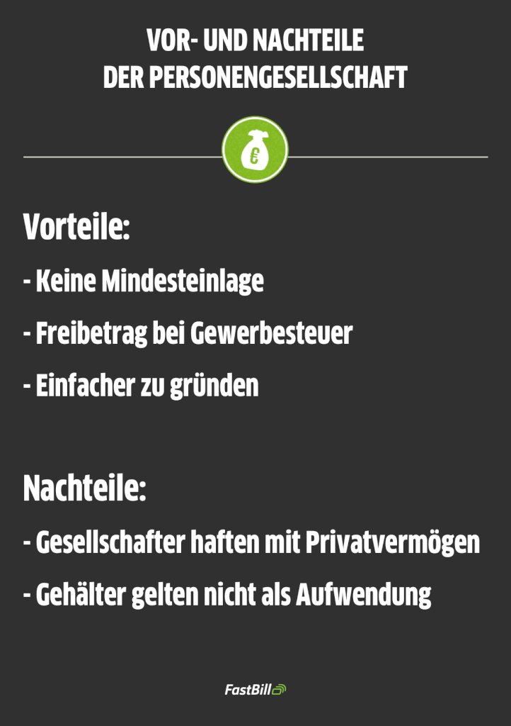 personengesellschaft vorteile nachteile