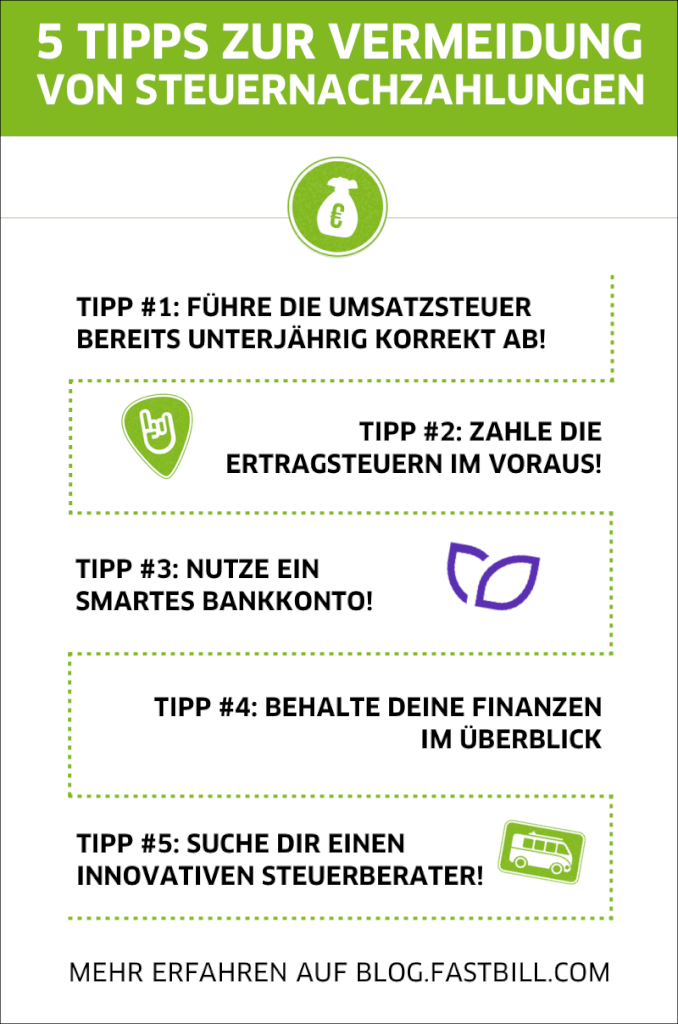 steuernachzahlung vermeiden infografik 5 tipps compressed